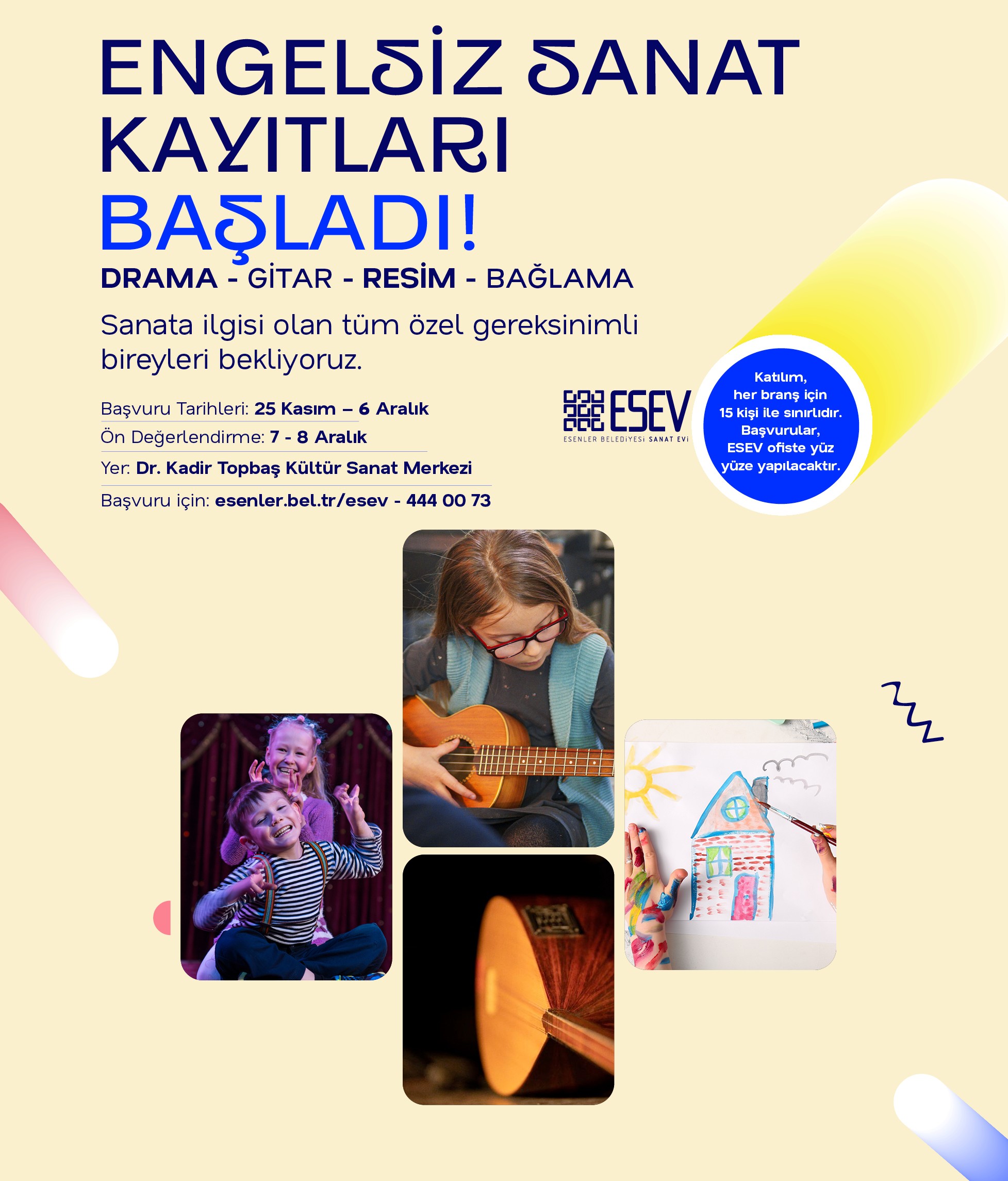 Engelsiz Sanat Kayıtları Başladı