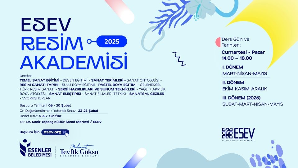 ESENLER’DE RESİM AKADEMİSİ KAYITLARI BAŞLIYOR!