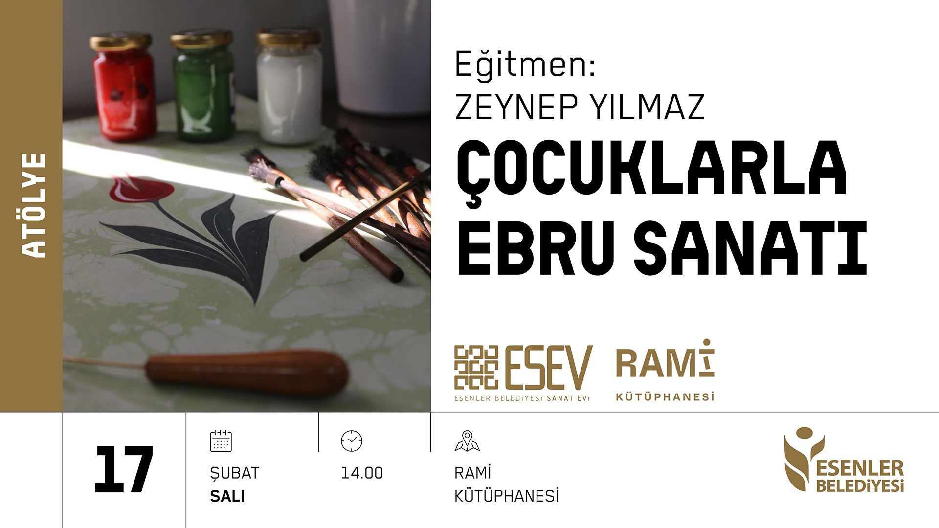 Çocuklara Ebru Sanatı