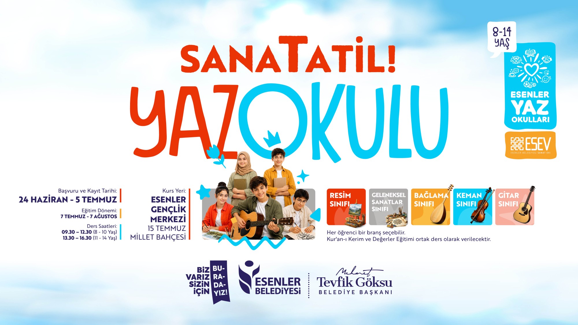 SanaTatil Yaz Okulu Başvuruları Başladı