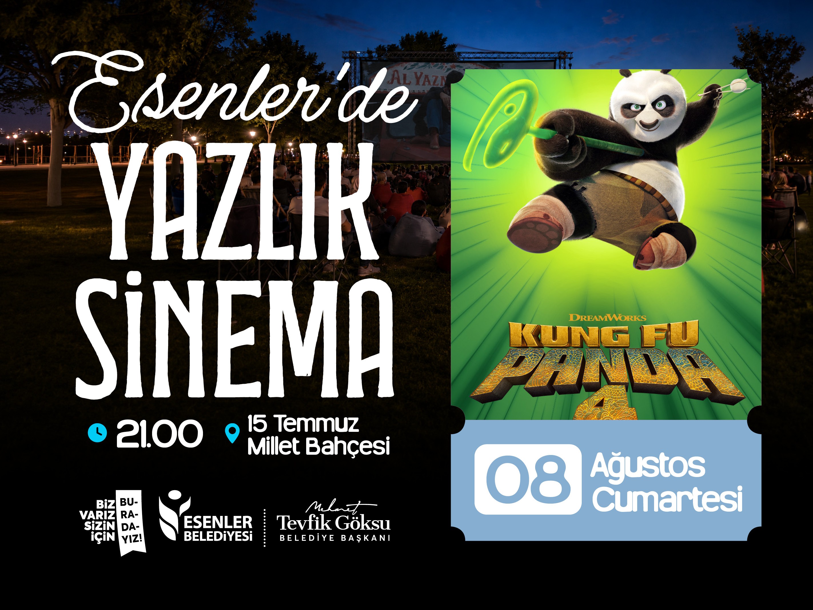 Esenler'de Yazlık Sinema: Kung Fu Panda 4