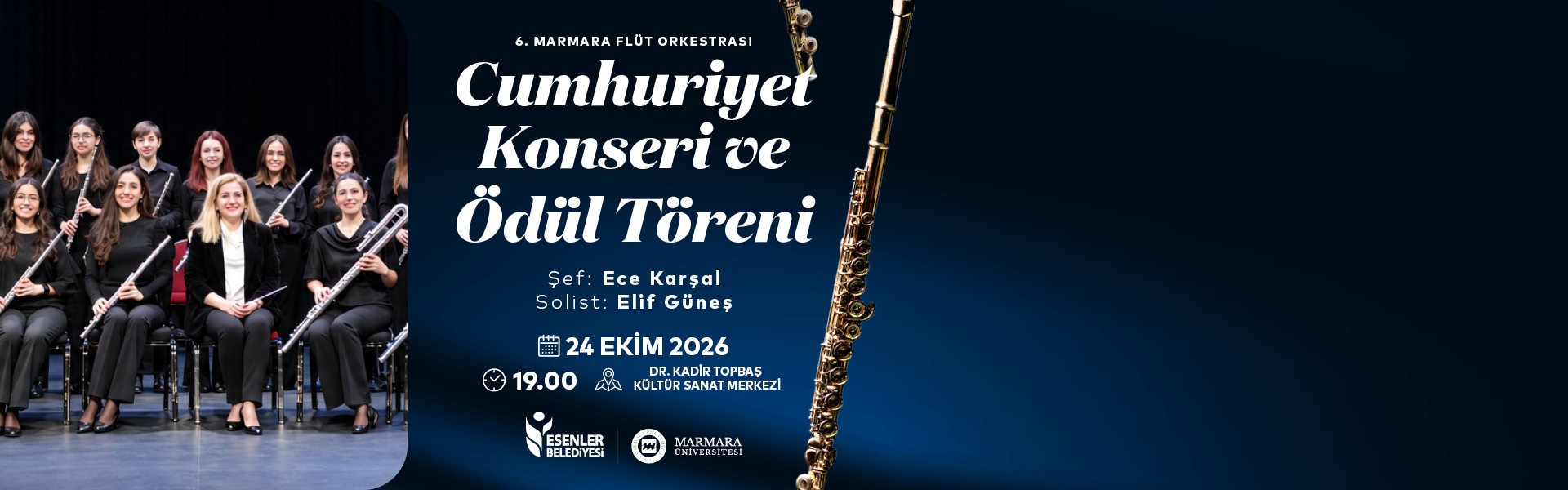 6. Marmara Flüt Orkestrası Cumhuriyet Konseri ve Ödül Töreni